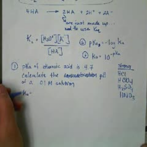 How to calculate pH for a weak acid solution.