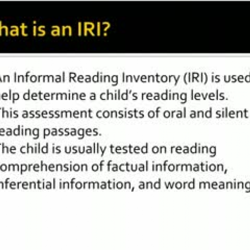 Infiormal Reading Inventory