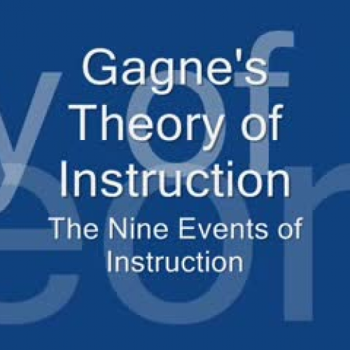 Keyboarding &amp; Gagne's Theory of Instructi