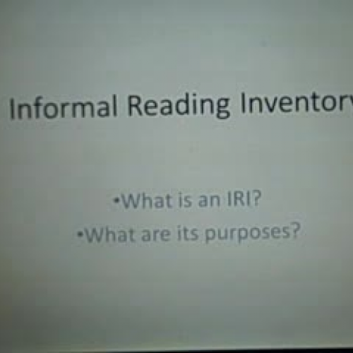 Informal Reading Inventory