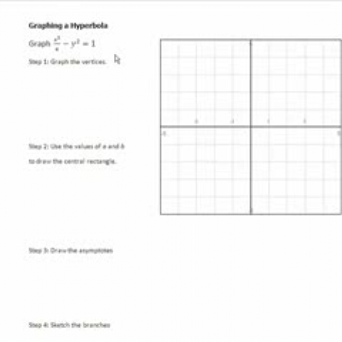 Graphing Hyperbola Center Origin