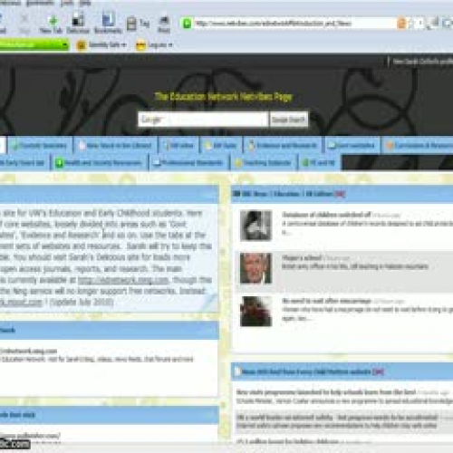 The Education Network Netvibes Page