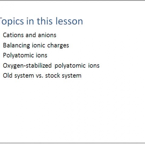 Chemical Nomenclature