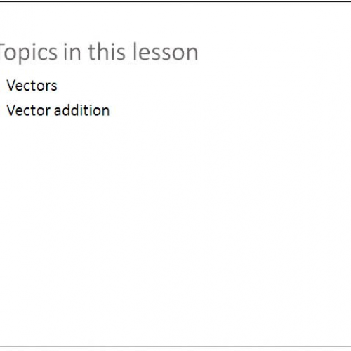 Vectors 1