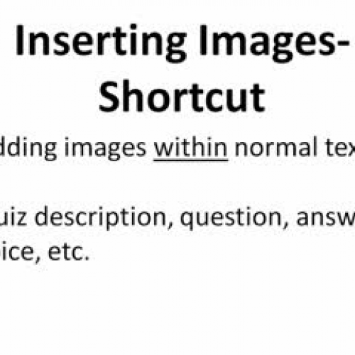 Quia Insert Image Shortcut