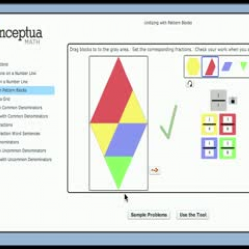 Unitize Fractions with Pattern Blocks