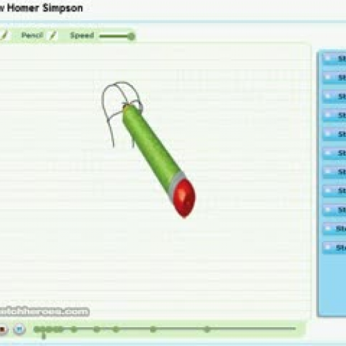 How to draw Homer Simpson - SketchHeroes.com