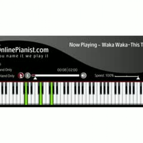 How to play Waka Waka on the piano