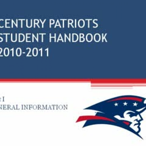 CHS Student Handbook Presentation-Day 1 &quot