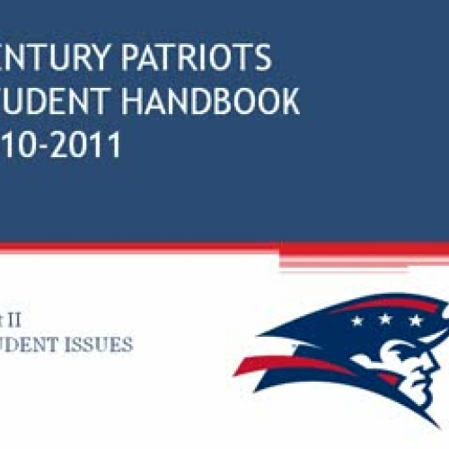 CHS Student Handbook-Day 2&quot;Student Issue