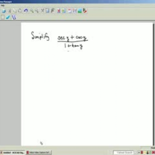 Shu-tube simplifying trig expression