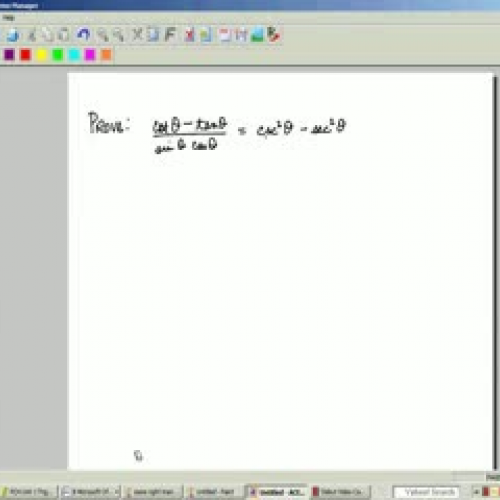 Shu-tube proving trig identities