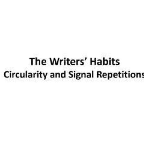 Writers' Habits: Circularity and Signal Repet