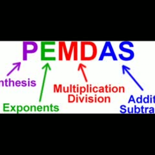 Order of Operations - P.E.M.D.A.S.