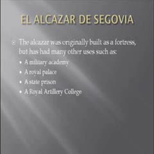 El Alcazar de Segovia power point