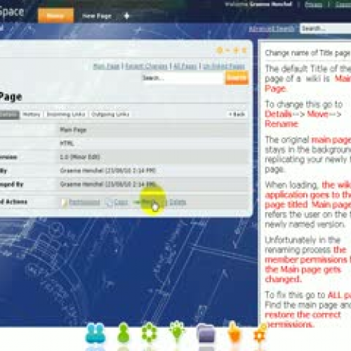 Renaming the Title page