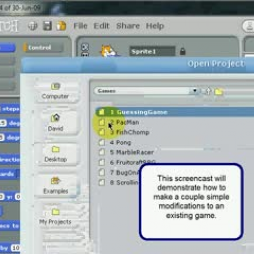 Simple Modification of Scratch Game