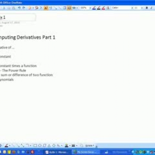 Computing Derivative 1