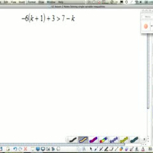 students do solving single variable inequalit