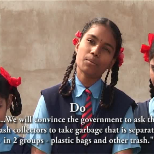 stop dumping plastic bags - hyderabad