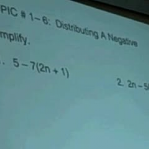 Lesson 1-6 Distributing