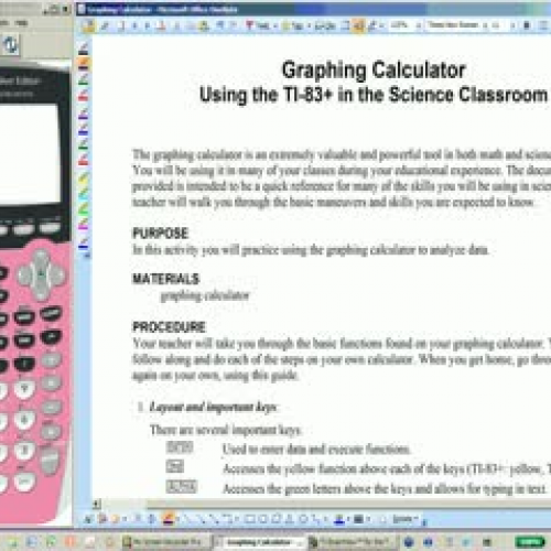 Graphing Calculator Science 101