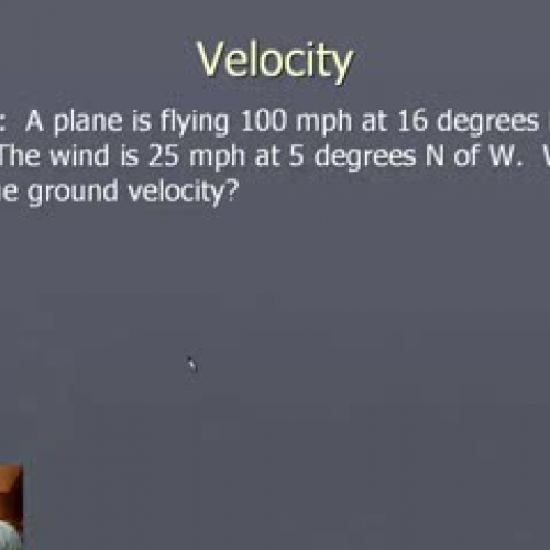 velocity notes Part 3 for Eckstrom's physics 