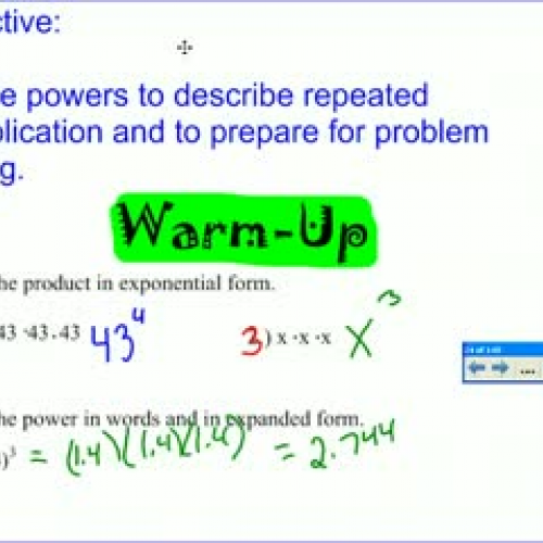 Pre-Algebra 1.2 &amp; extension