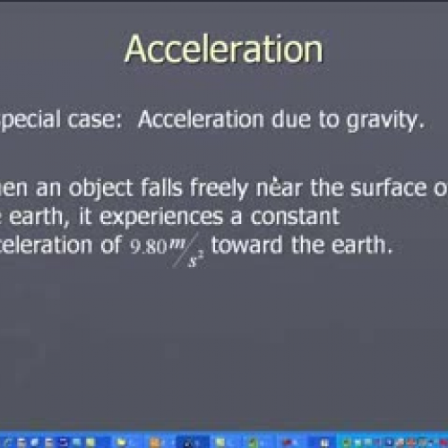 acceleration notes Part 3 for Eckstrom's phys