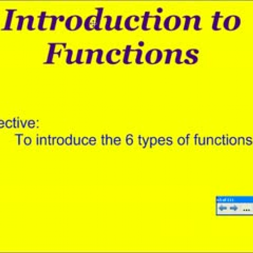 Algebra Intro to Functions