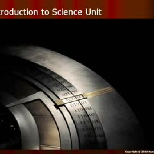 Introduction to Science Unit Part I/ IV Lab S