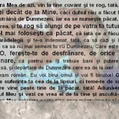 Cuvântul lui Dumnezeu pentru poporul român P3