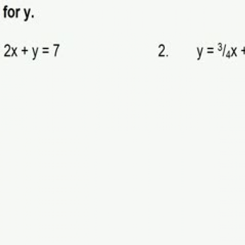 Y= / Standard Form