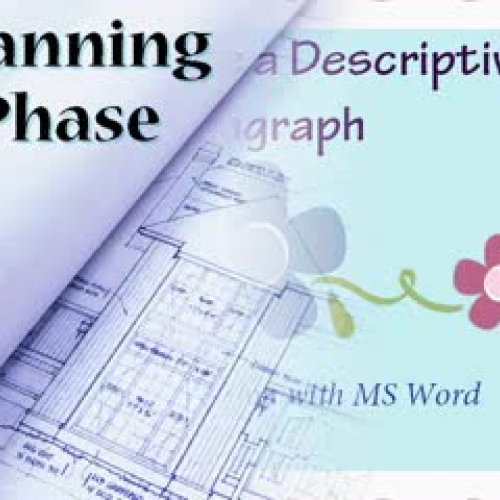 Descriptive Paragraph in Kidspiration for 3rd