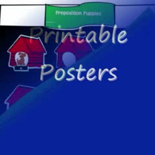 Preposition Puppies from speech2teach.com