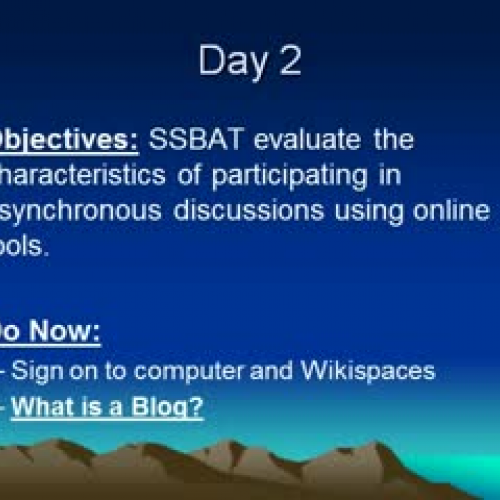 Earth Sciences Online Classroom Discussion