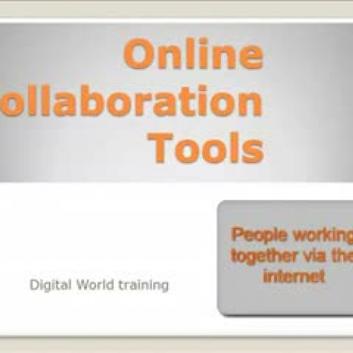 Online collaboration