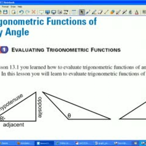 Trigonometric Functions of Any Angle 1