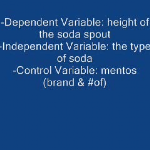 soda mentos experiment