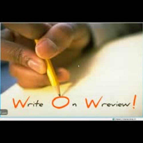 Write On Wreview!