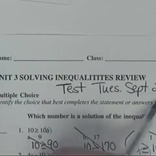 Unit 3 Problems 9-13