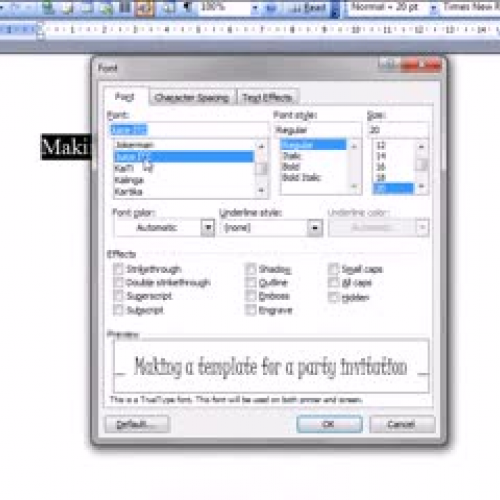 Word Processing Templates