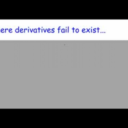 Section 3.1 (B) Not differentiable