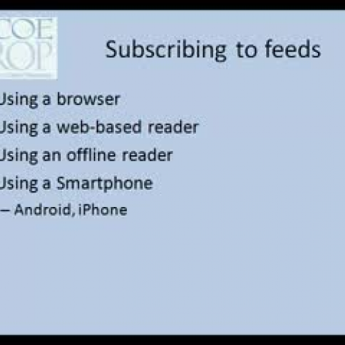 Subscribing to Feeds using Browsers