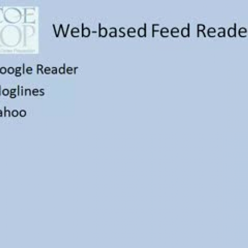 Using Web-based RSS Readers