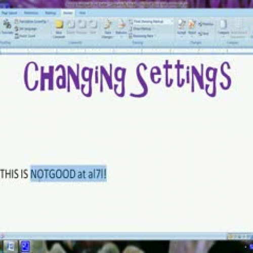 How to Make Spell Check Better: Changing Sett