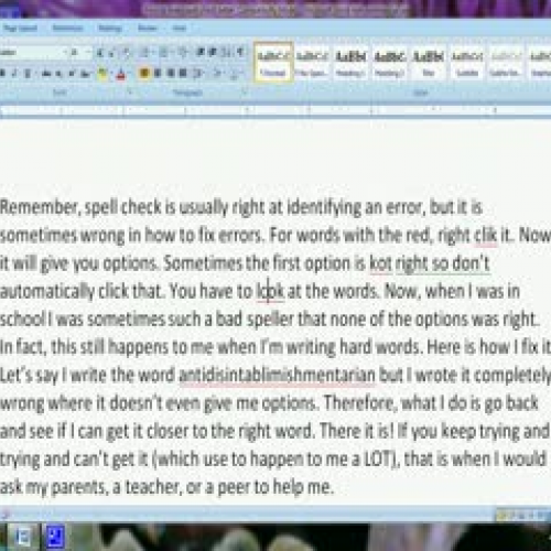 How to Make Spell Check Better:correcting spe