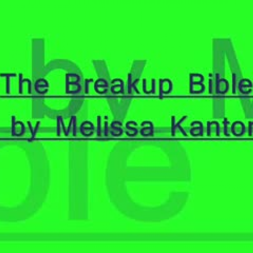 Breakup Bible by Melissa Kanto