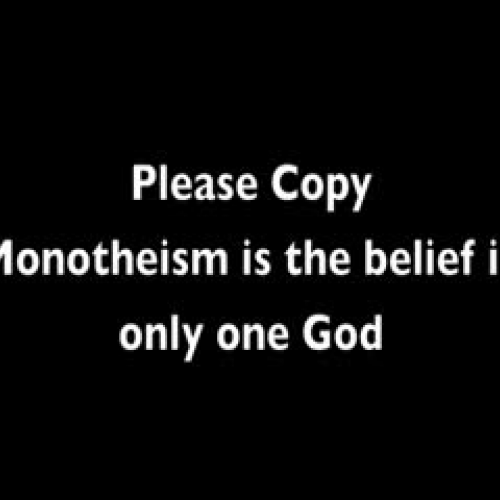Introduction to the Monotheistic religions