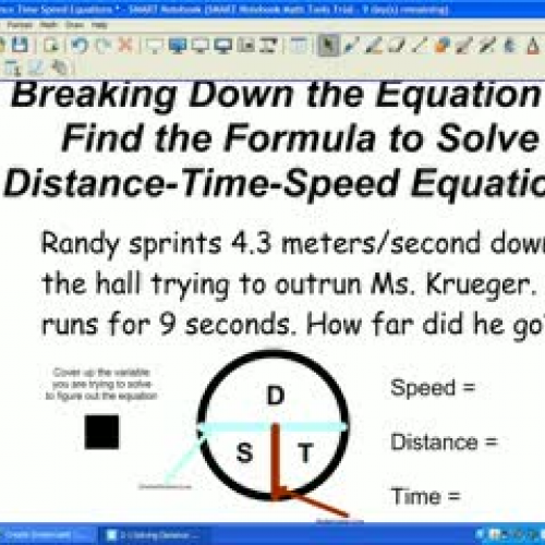 How to Solve a Distance Equation